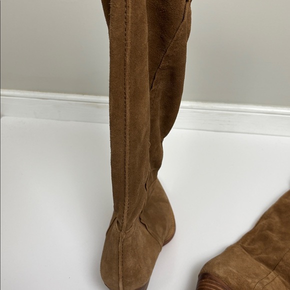 NWOT Free People Sway Low Brown Suede Knee-High Boots - 39/8.5 - Picture 11 of 15
